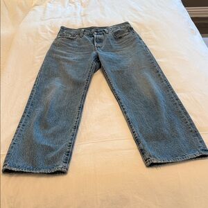 Levi’s 501 90s Ankle Length in Stonewash Blue - Size 26/27
